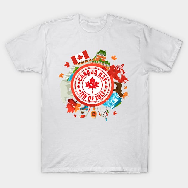 canada day T-Shirt by MeKong